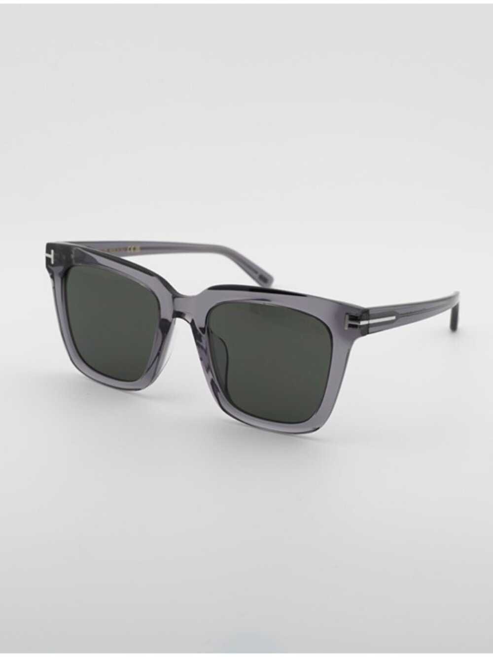 Tom Ford FT0969-K 20A Sunglasses Grey Square Frame, Smoke Lenses